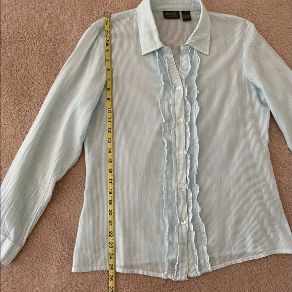 Additions by Chico's Woman’s Shirt, Cotton, Sz 2 - Picture 9 of 10